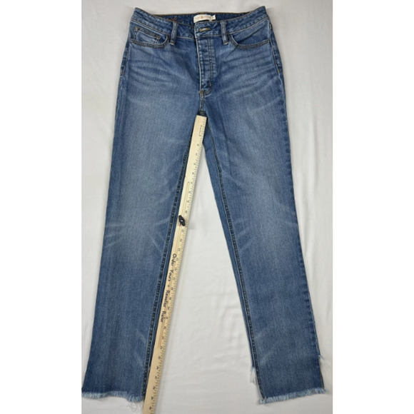 Tory Burch Pardon My French Mid Rise Relaxed Straight Leg Jeans Size 25 MSRP$295 - Picture 1 of 8